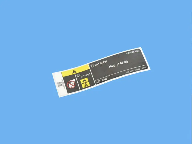 Air Conditioning System Label - Mopar (68340587AA) - view 9