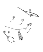 Windshield Washer Hose - Mopar (68340837aa) - view 8