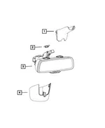 Inside Rear View Mirror - Mopar (68342283AA) - view 25