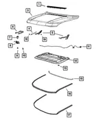 Hood Hinge, Left - Mopar (68343397aa) - view 8