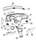 Instrument Panel Applique - Mopar (68346967aa) - view 8