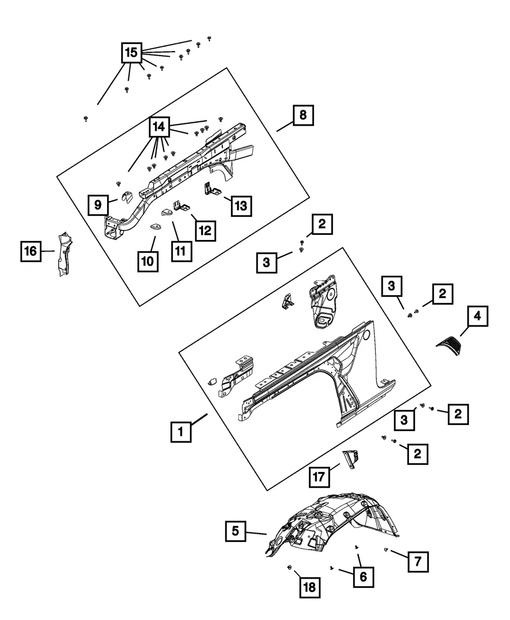Splash Shield, Left - Mopar (68351463AF) - view 7