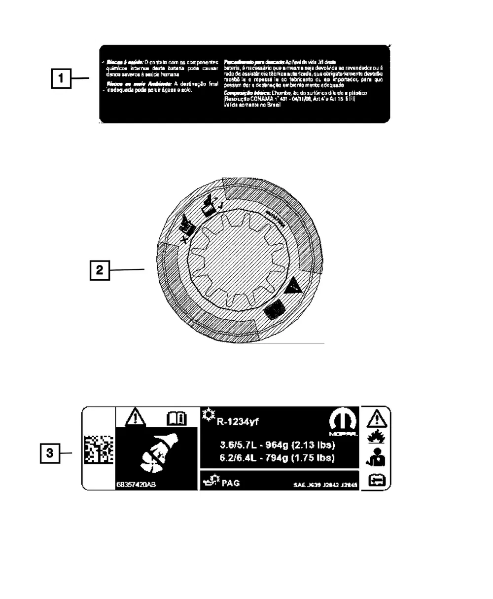 Air Conditioning System Label - Mopar (68357420ab) - view 5