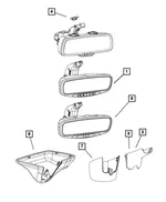 Inside Rear View Mirror - Mopar (68358112AA) - view 22