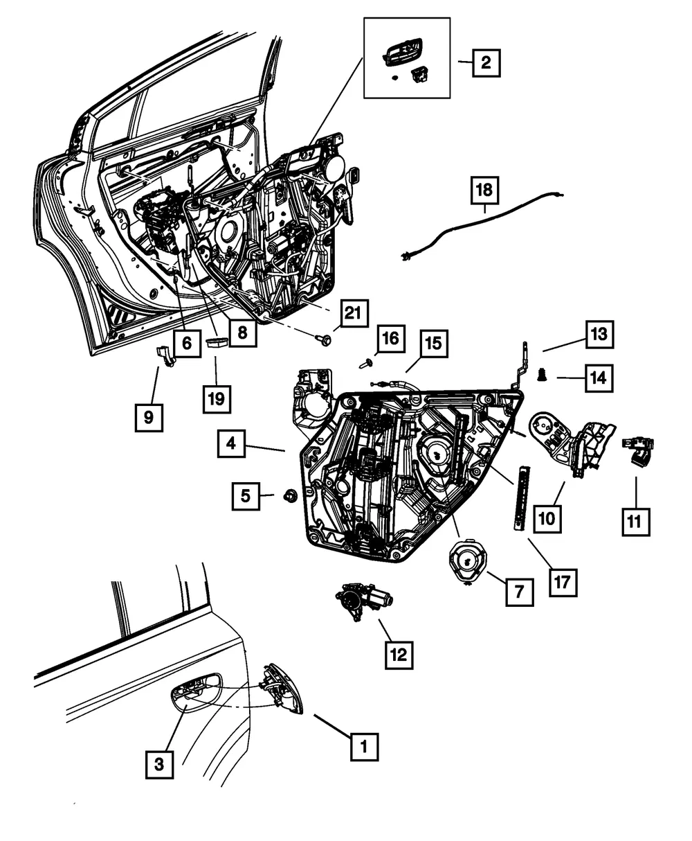 Outside Handle Cable - Mopar (68359609AC) - view 4