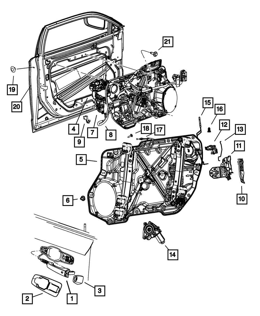 Outside Handle Cable - Mopar (68359614ac)