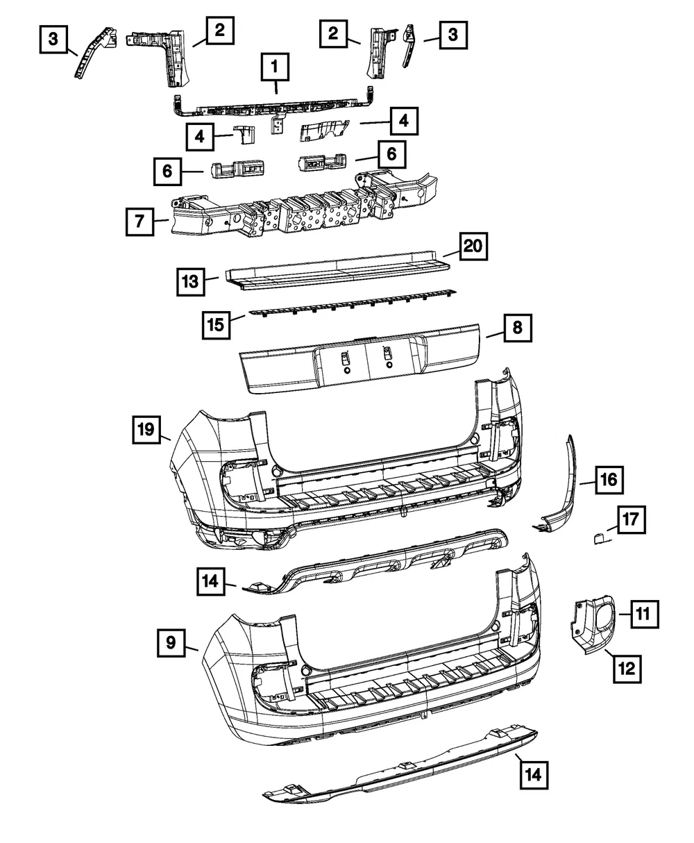 Fascia Support Bracket - Mopar (68361344AA) - view 10