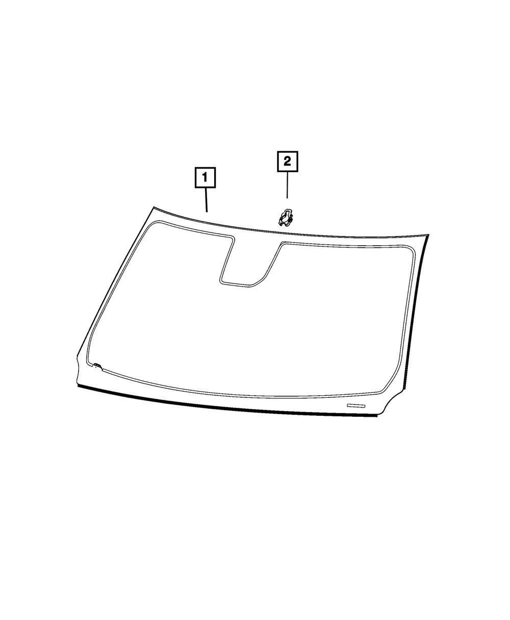 Windshield - Mopar (68361943ae)