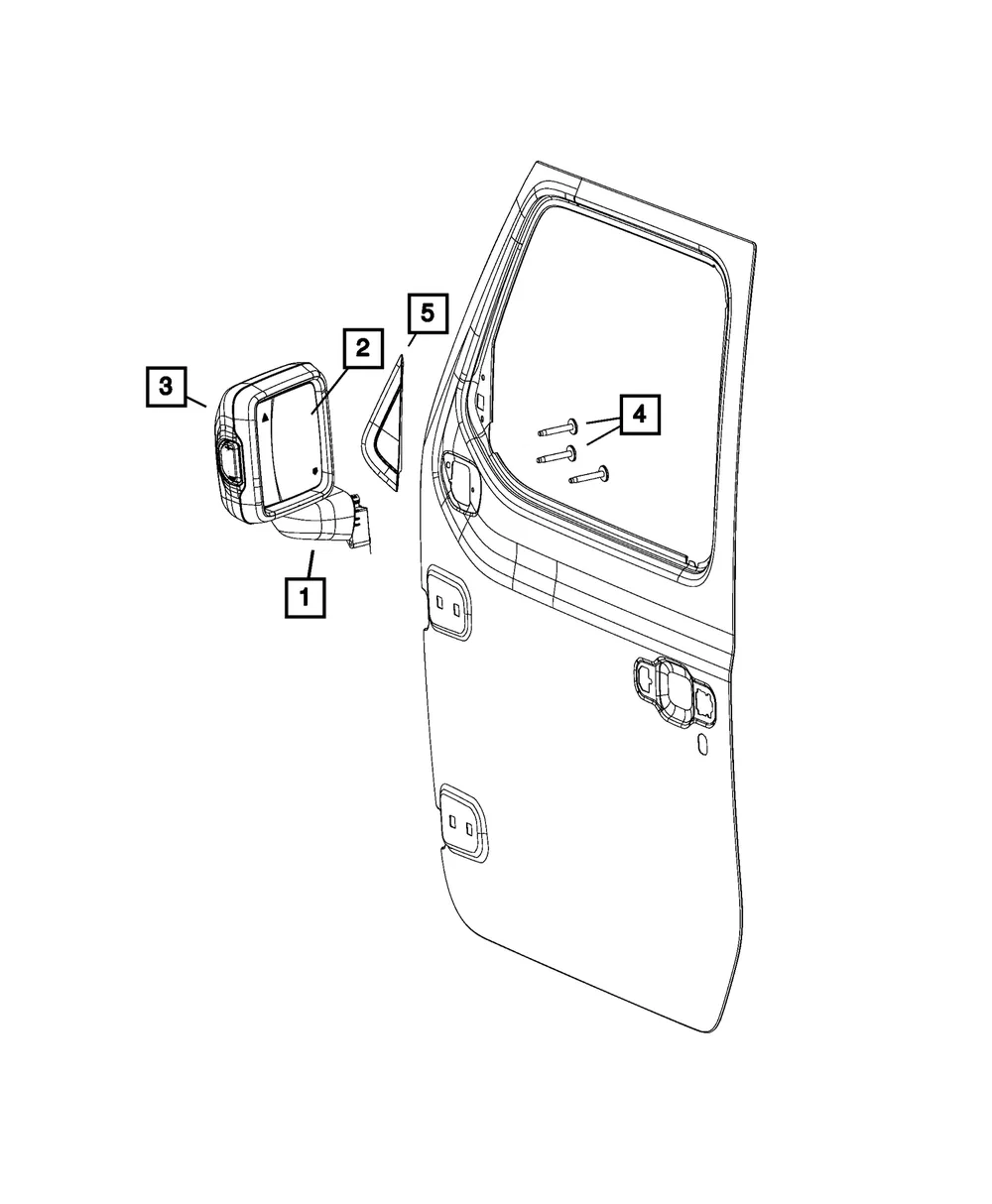 Mirror Cap, Right - Mopar (68361984aa)