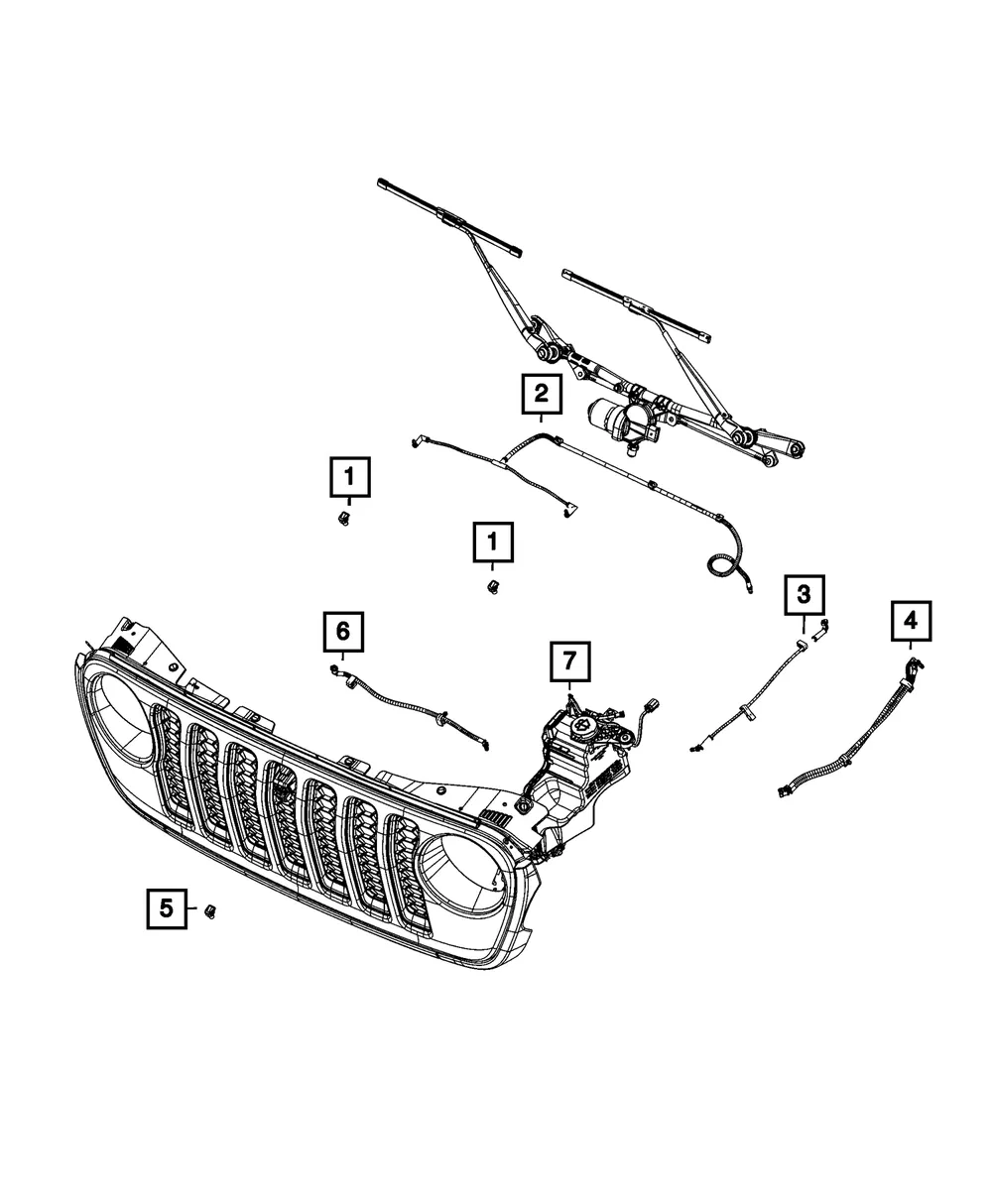 Windshield Washer Hose - Mopar (68365059AA) - view 9