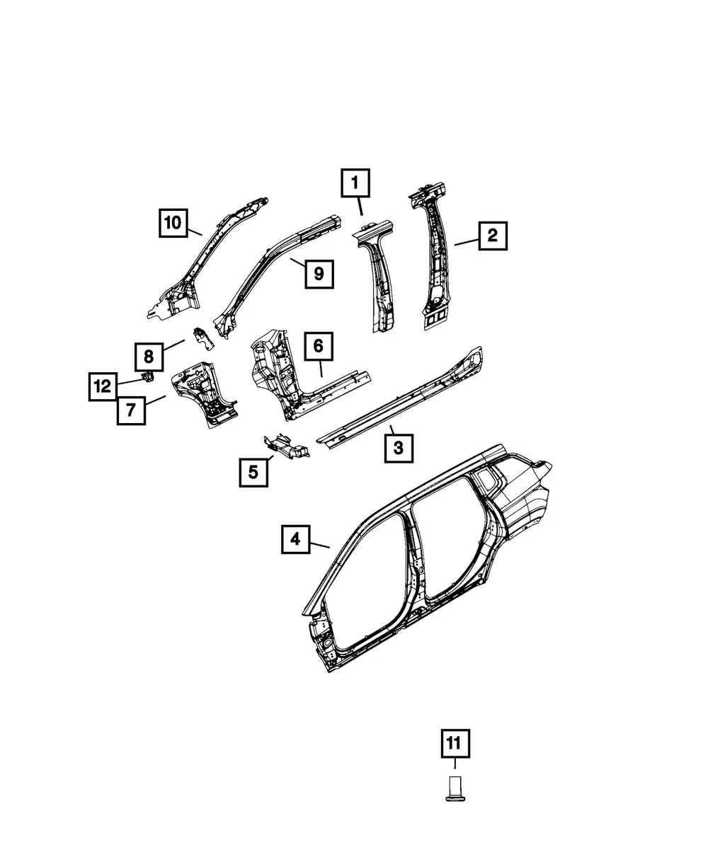 A-Pillar Bracket - Mopar (68365721AC)