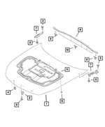 Hood - Mopar (68367785AA) - view 14