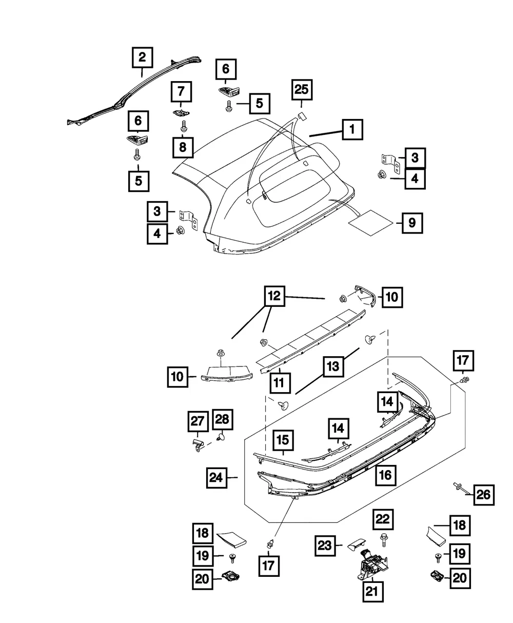 Folding Top Panel Latch - Mopar (68369889aa) - view 7