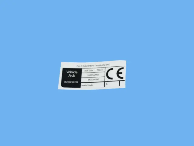 Jack Instructions Label - Mopar (68370024aa)