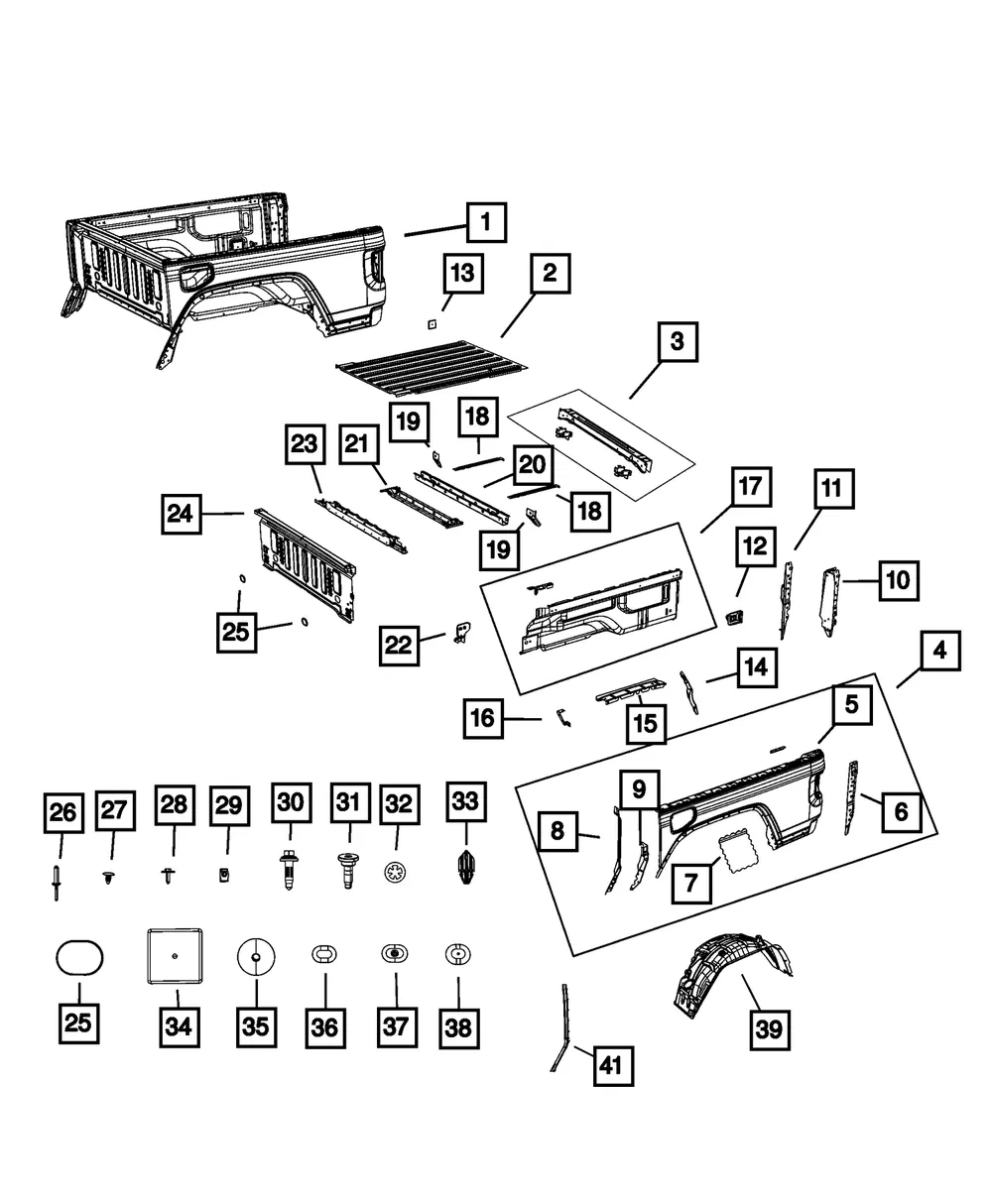 Tailgate Hinge Reinforcement, Right - Mopar (68371612AC) - view 4