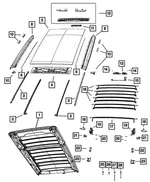 Latch Access Cover, Left - Mopar (68371841aa) - view 8