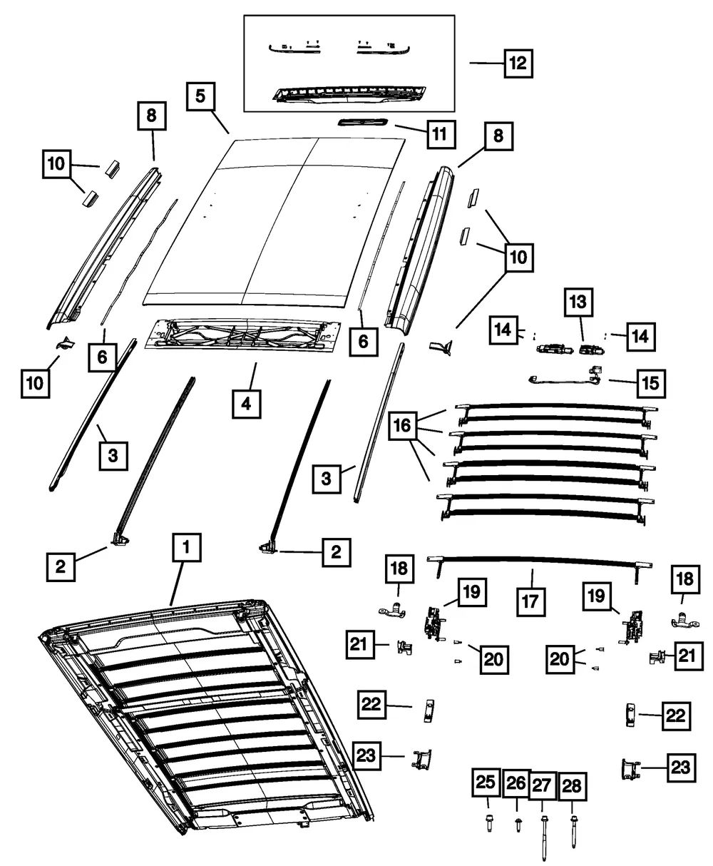 Latch Access Cover, Left - Mopar (68371841aa) - view 4