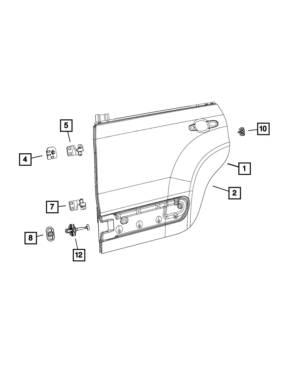 B-Pillar Seal - Mopar (68374907aa)