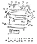 Bumper Bracket - Driver's Side (LH) - Mopar (68375014AA) - view 26