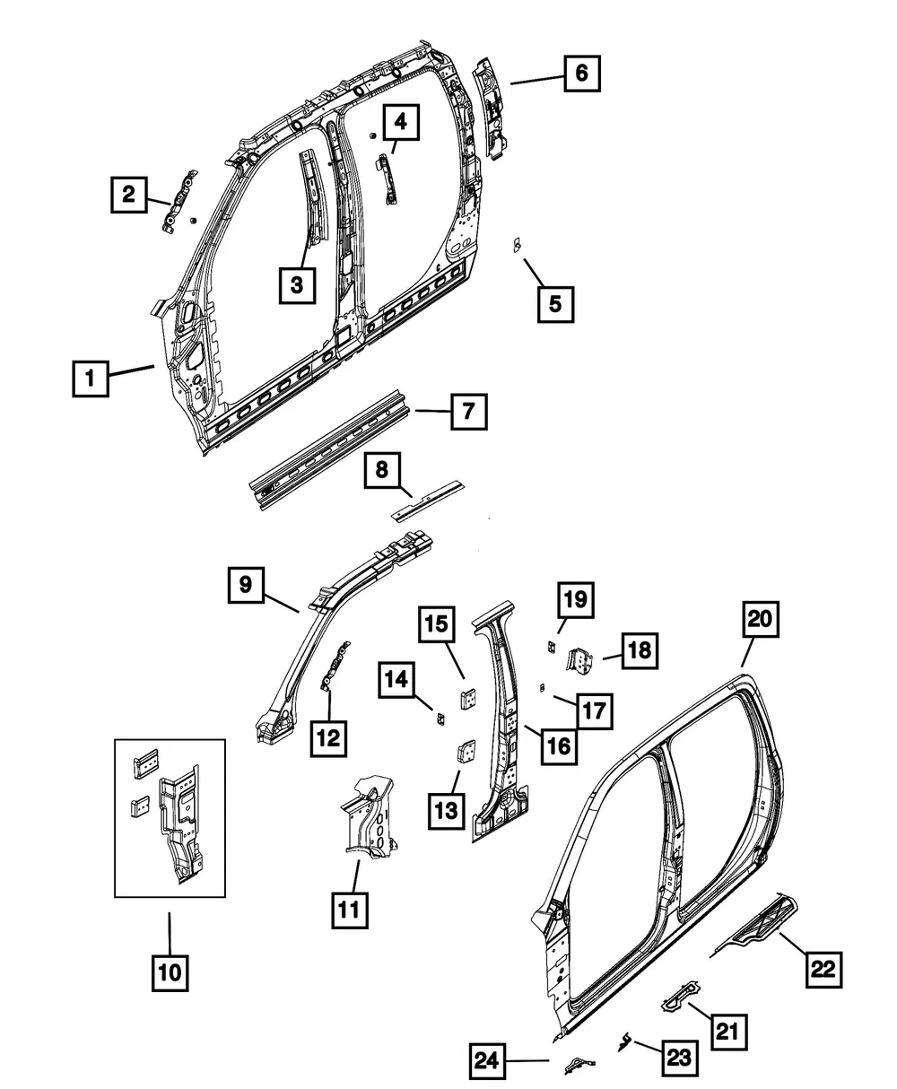A Pillar Baffle, Right - Mopar (68378226aa) - view 5