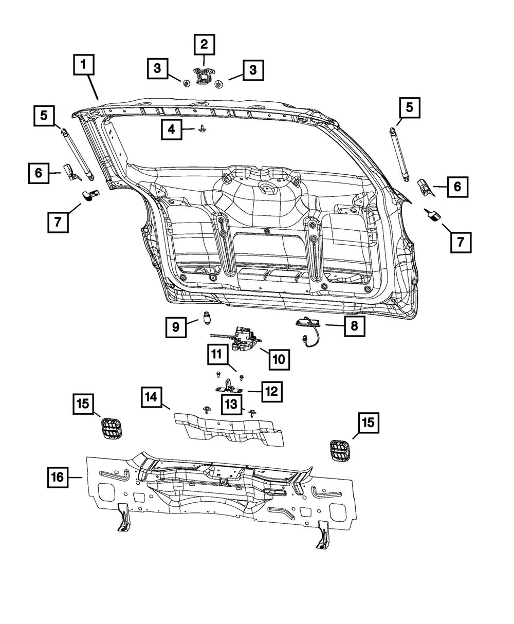 Lift-Gate Latch - Mopar (68392056aa)