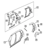 Splash Shield, Right - Mopar (68394875aa) - view 14