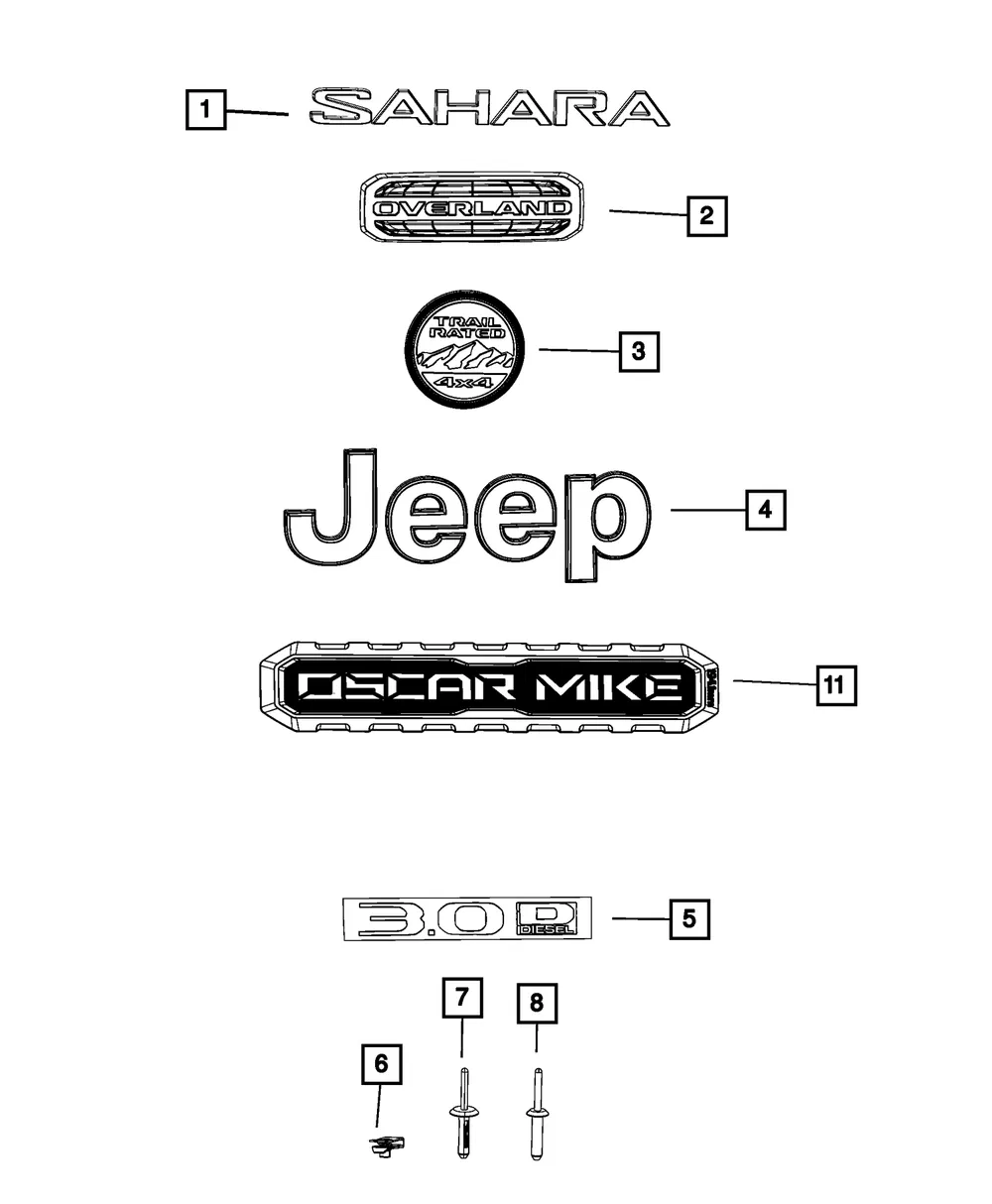 Nameplate - Mopar (68397096AA) - view 7