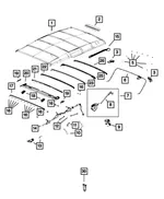Hinge - Passenger Side (RH) - Mopar (68398996AA) - view 8
