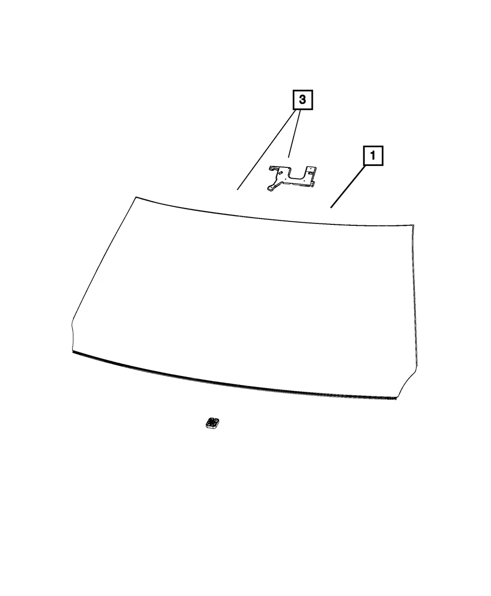 Windshield - Mopar (68401938ad)