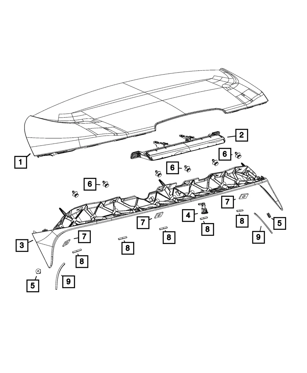 Spoiler Foam - Mopar (68402041aa) - view 2