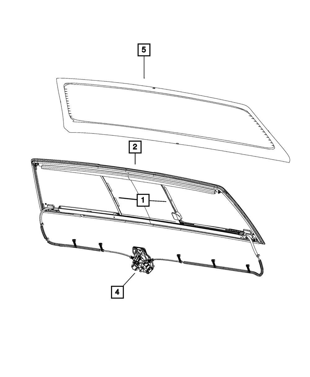 Backlite Glass - Mopar (68402761aa)