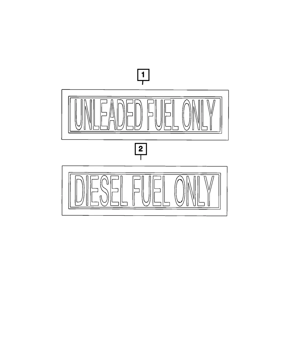 Diesel Fuel Label - Mopar (68403789AC)