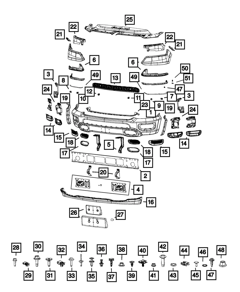 Bumper Bracket Kit - Mopar (68404041ab) - view 10