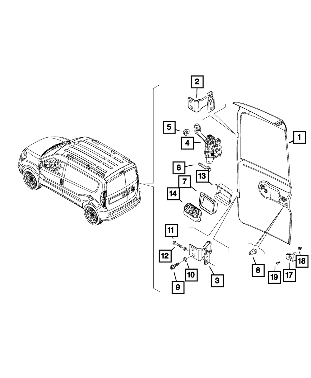 Door Lower Hinge - Mopar (68405477AA) - view 6