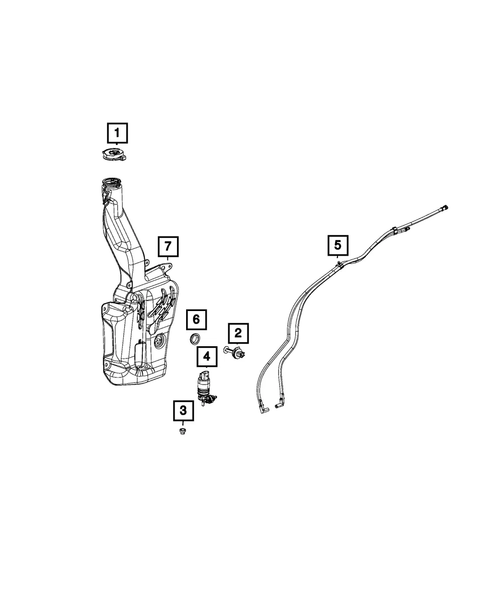 Washer, Windshield Pump - Mopar (68406292AA) - view 4