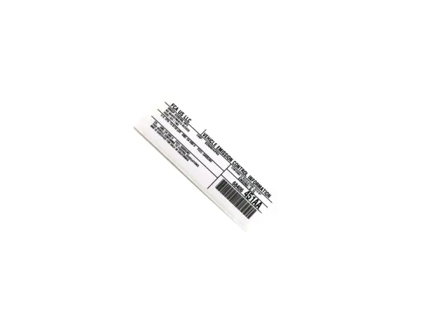 Vehicle Emission Control Information Label, US, Canada - Mopar (68406451aa)