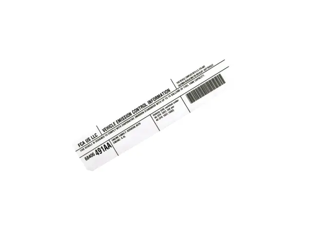 Label - Mopar (68406491aa) - view 2