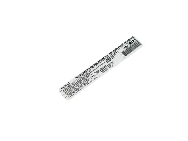 Label - Mopar (68406503aa) - view 2