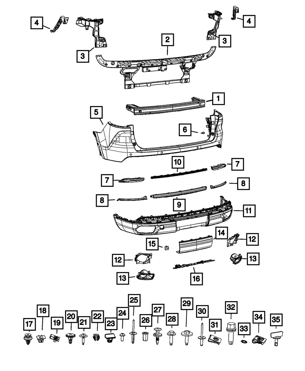Fascia Bracket, Left - Mopar (68408215aa) - view 4
