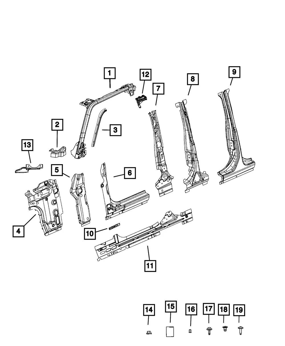 Charge Port Door Bracket - Mopar (68411054aa)