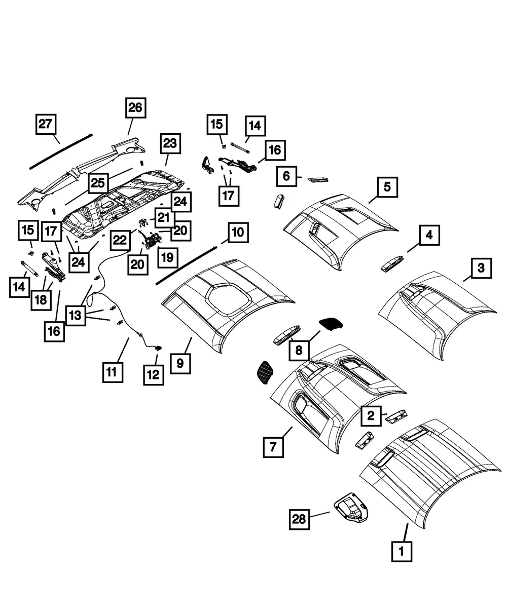 Hood Silencer - Mopar (68412129ac) - view 5