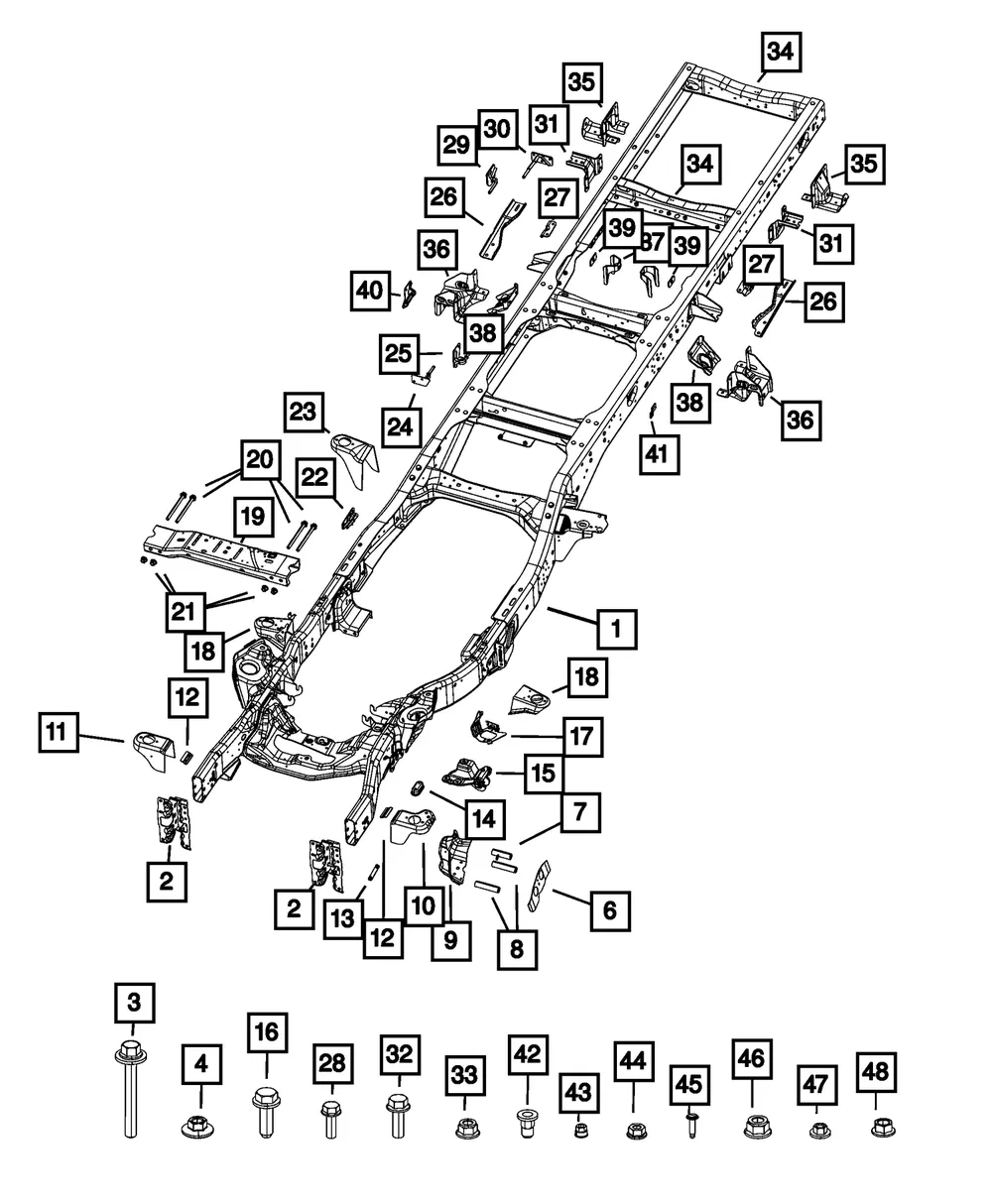 Fender Bracket, Left - Mopar (68417875ab)