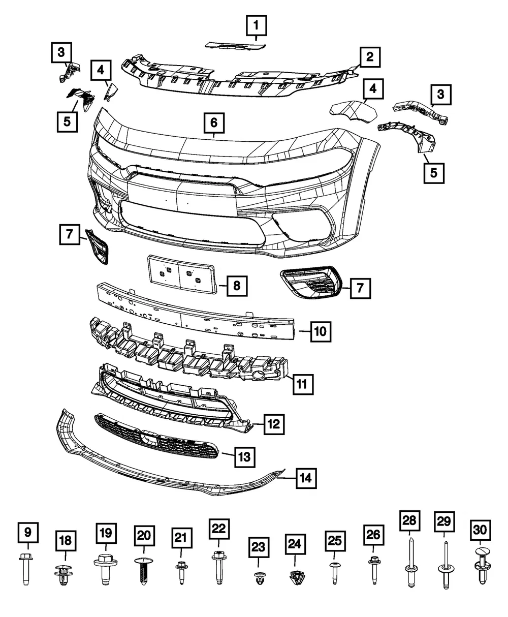Lower Grille - Mopar (68421768ab) - view 4