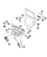 Door Handle Bracket, Left - Mopar (68422625AA) - view 10