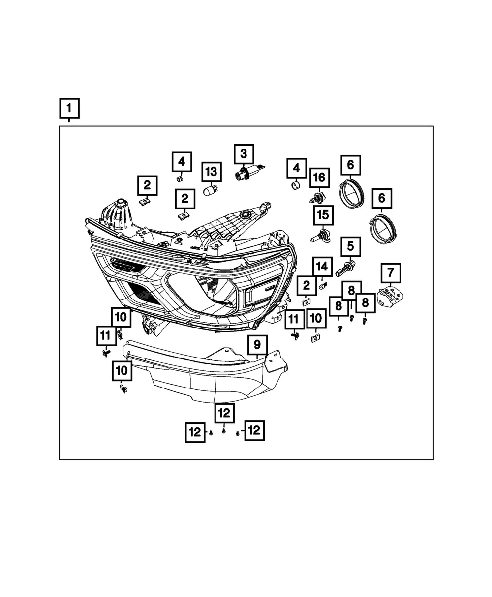 Fascia Bracket Kit, Right - Mopar (68432394aa) - view 3