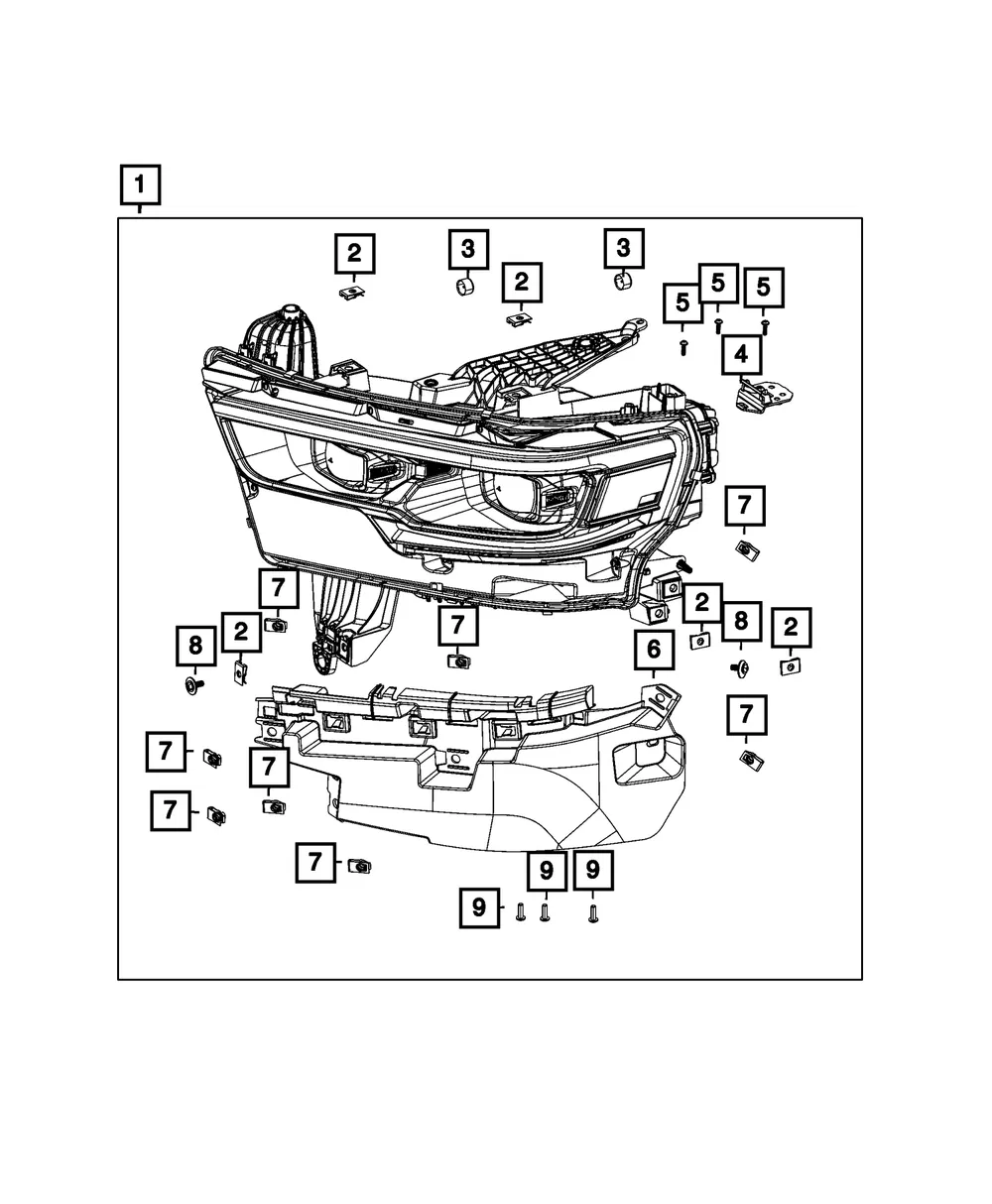 Fascia Bracket Kit, Right - Mopar (68432404aa) - view 4