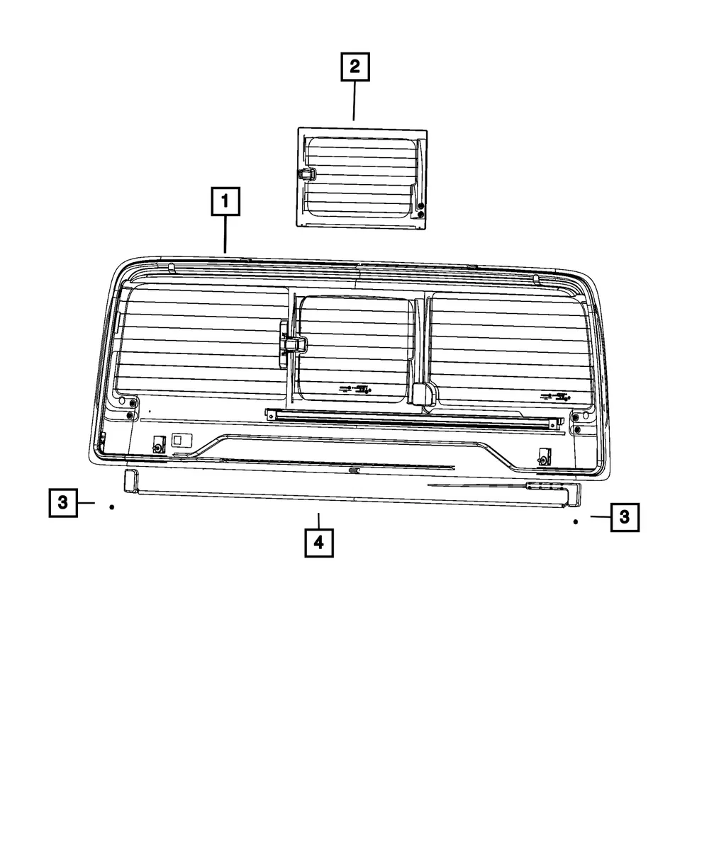 Backlite Glass - Mopar (68439668aa)