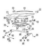 Hood Release Cable - Mopar (68440141AA) - view 13
