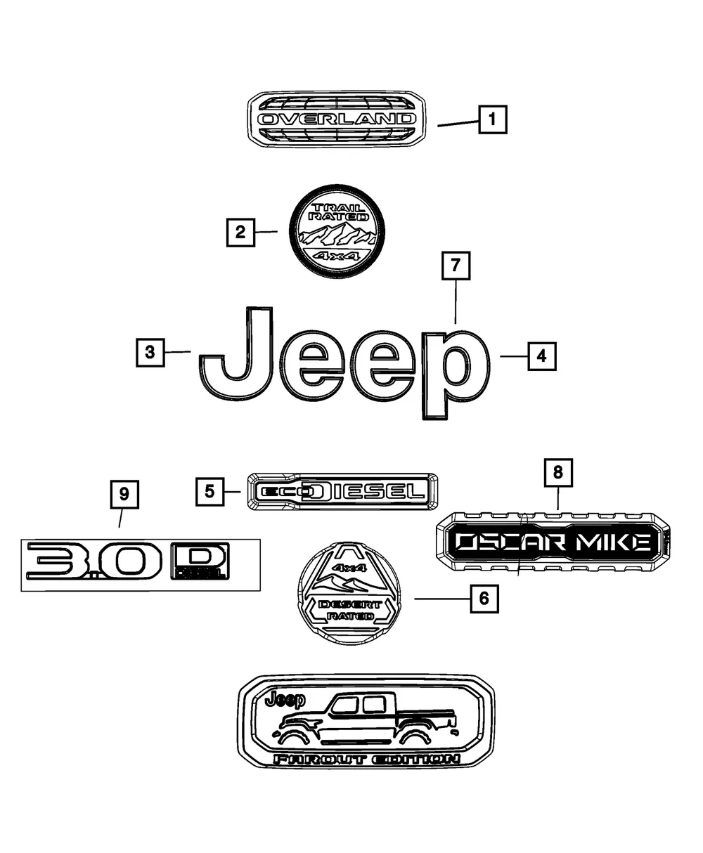 Nameplate - Mopar (68442674AD) - view 5