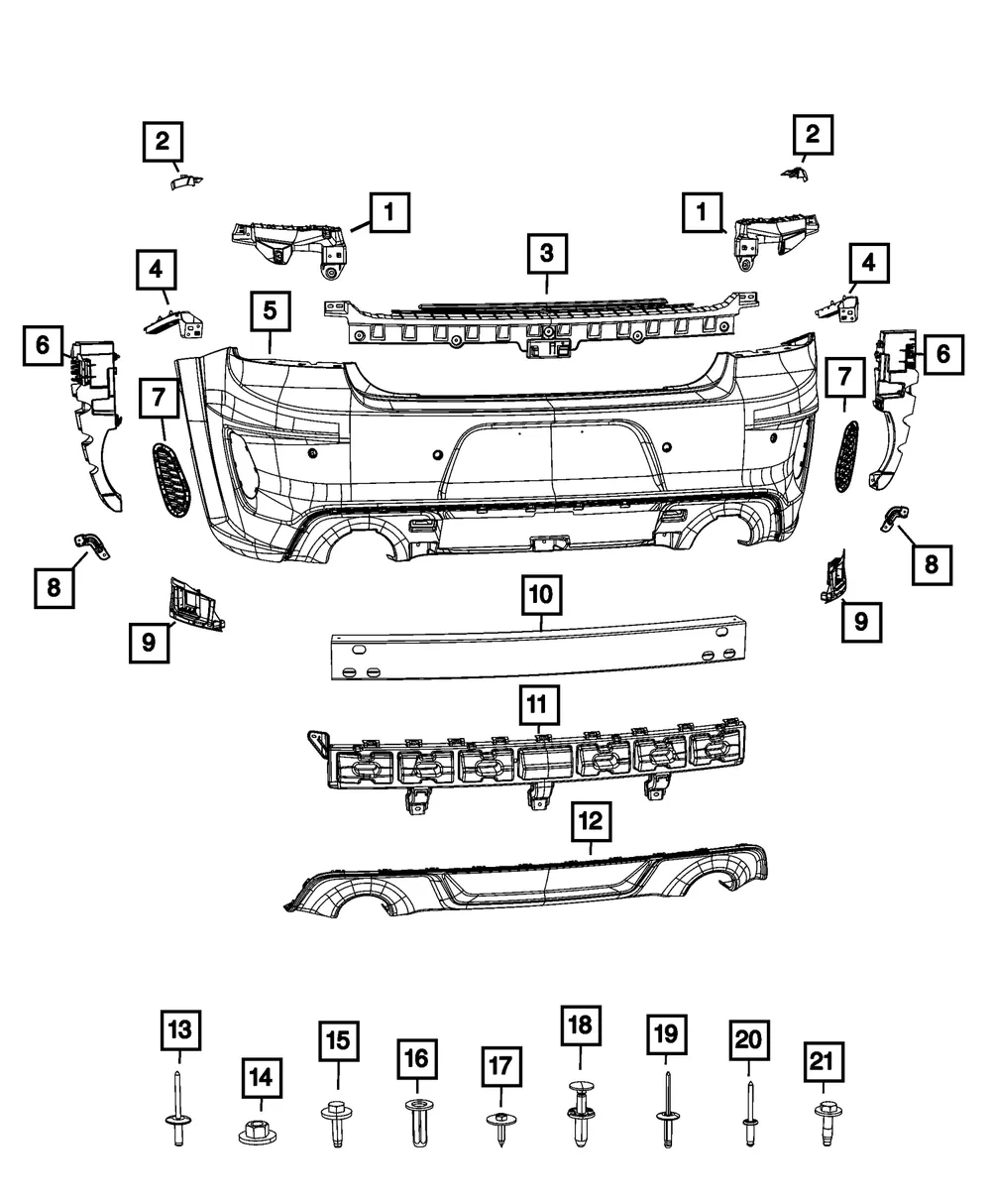 Fascia Support Bracket, Left - Mopar (68445017aa) - view 4